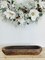 Rustic Wooden Dough Bowl Tray - Antique Brown Oval for Centerpieces, Candle Making, and Table Décor